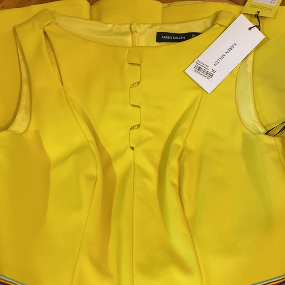 NWT Karen Mullen yellow dress - Picture 5 of 5